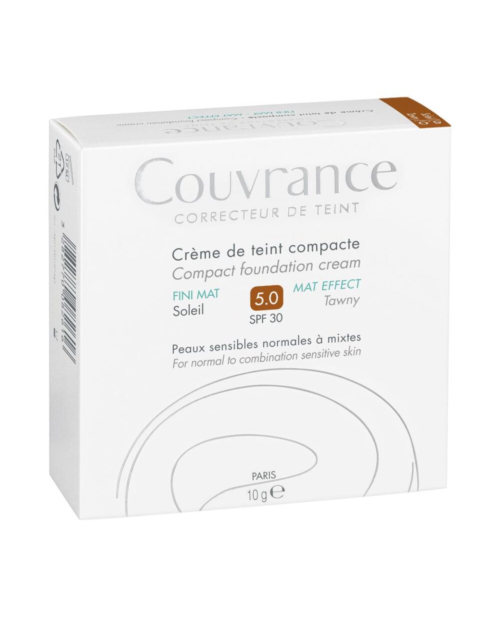 Avene Couvrance Fondotinta Sole 5.0 Effetto Vellutato Pelli Normali Miste 10g