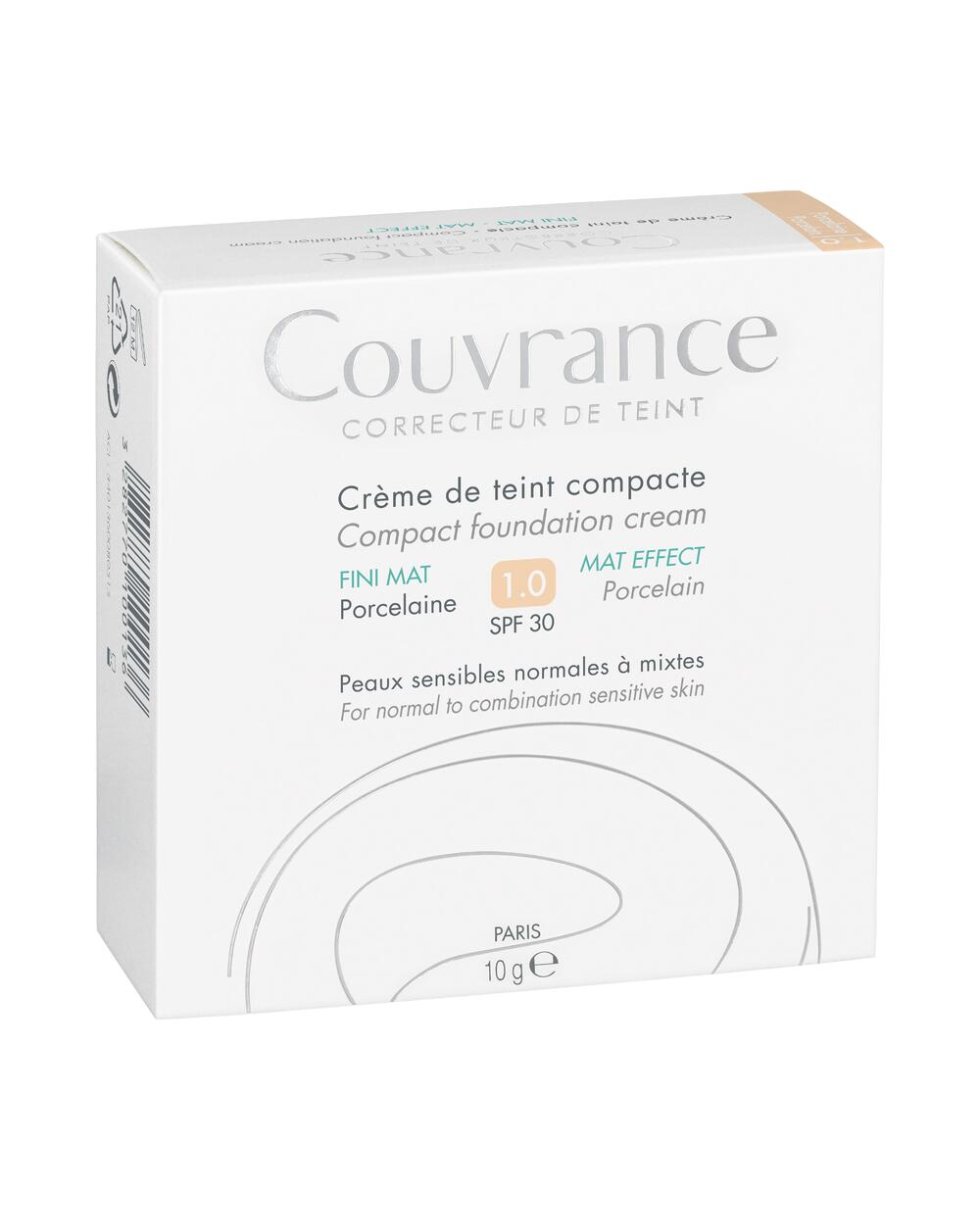 Avene Couvrance Fondotinta Porcellana 1.0 Effetto Vellutato Pelli Normali Miste 10g