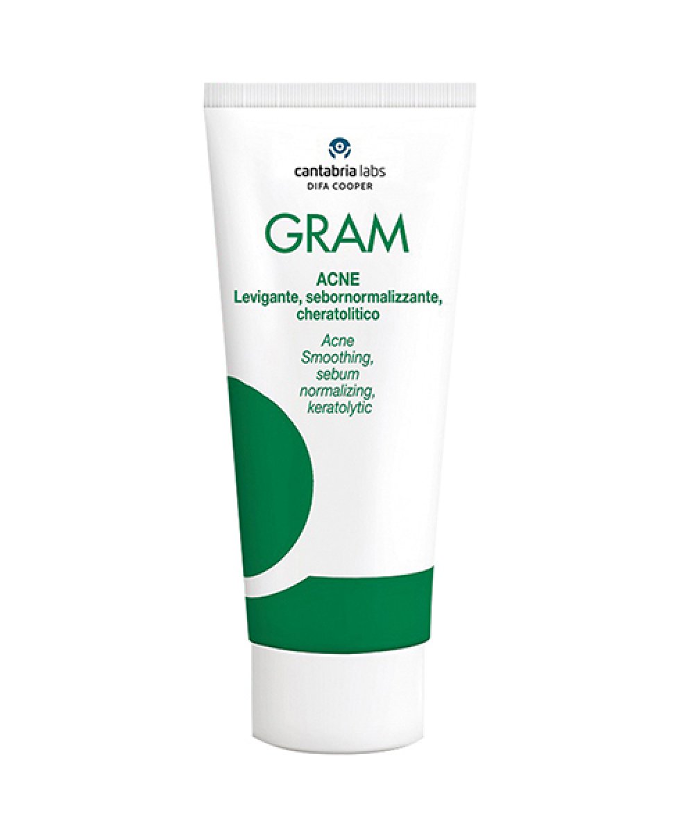 Gram Acne Crema per Pelli Acneiche Sebonormalizzante e Levigante 