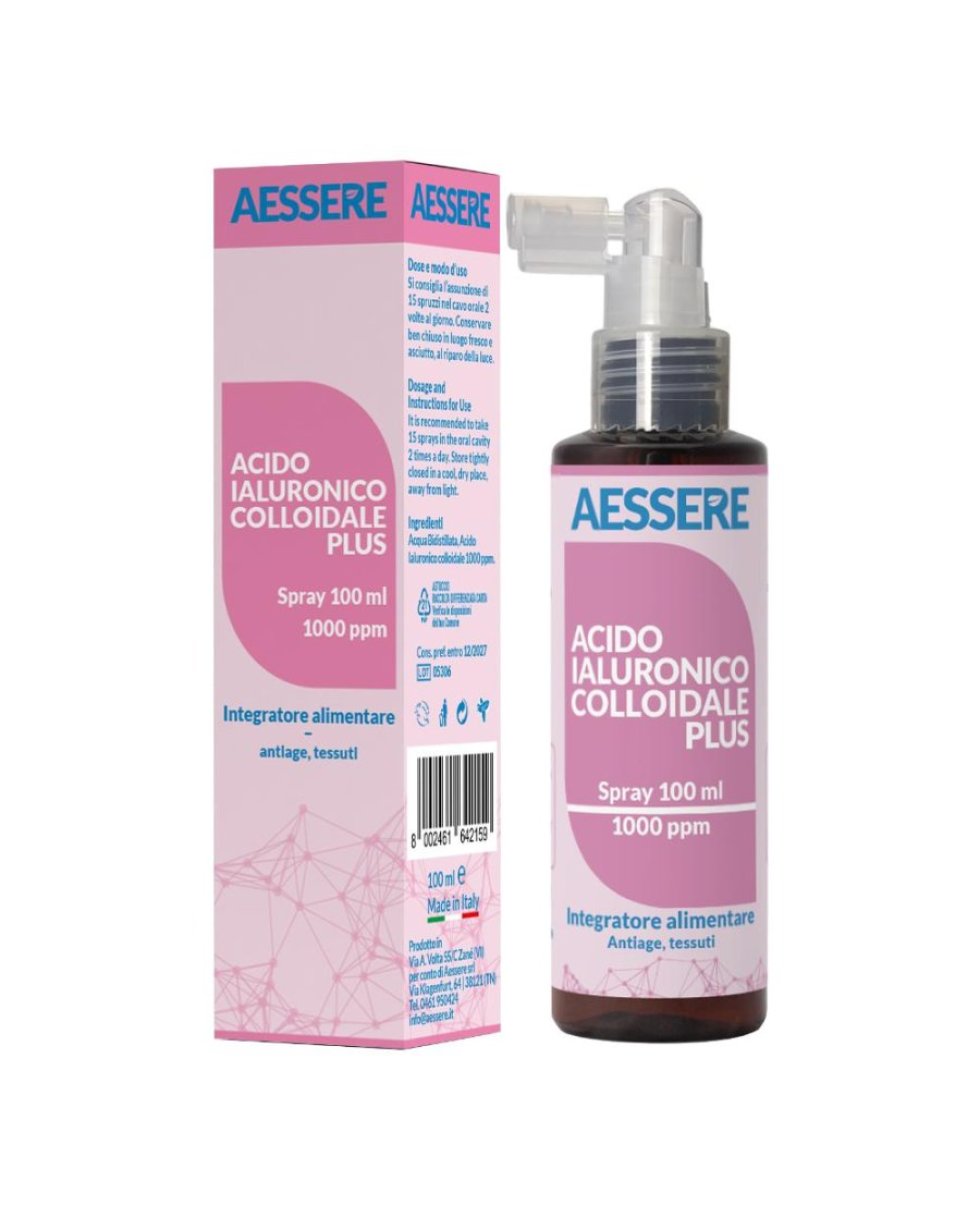 Acido Ialuronico Colloidale Plus Spray 100 Ml – 1000 Ppm