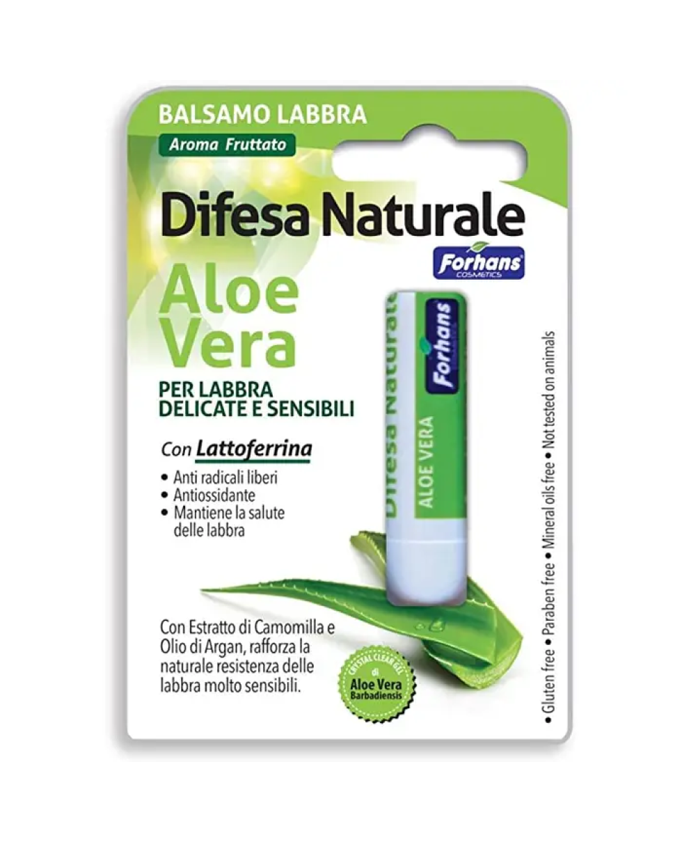 Forhans Balsamo Labbra Difesa Naturale Aloe Vera