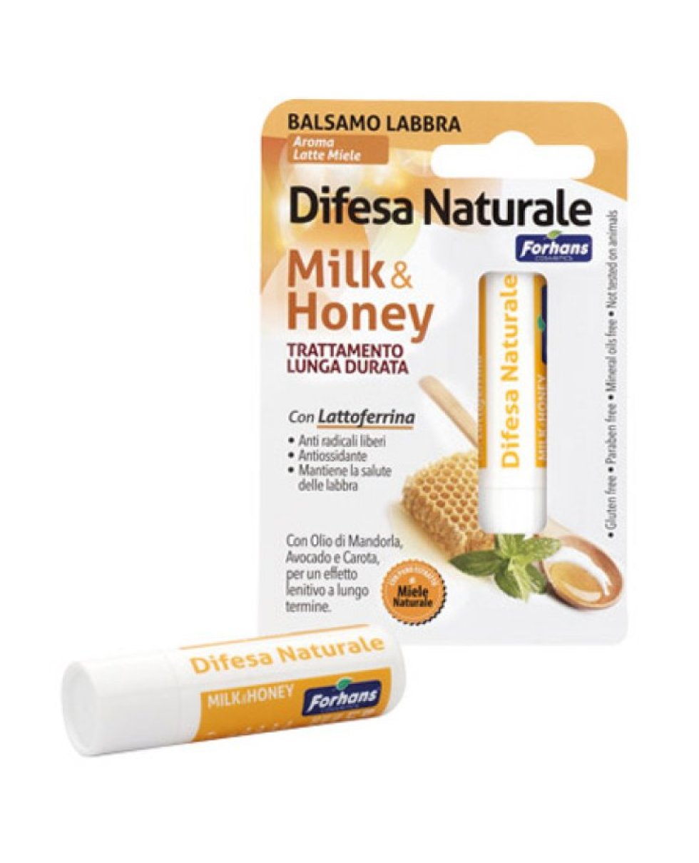 Forhans Balsamo Labbra Difesa Naturale Milk and Honey 