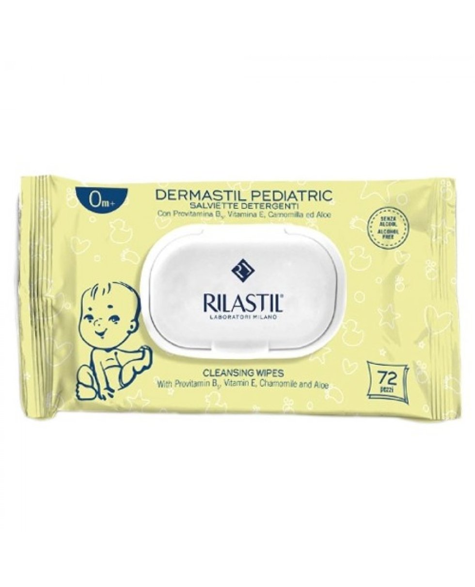 Rilastil Dermasil Salviette Detergenti Pediatric 72 Pezzi