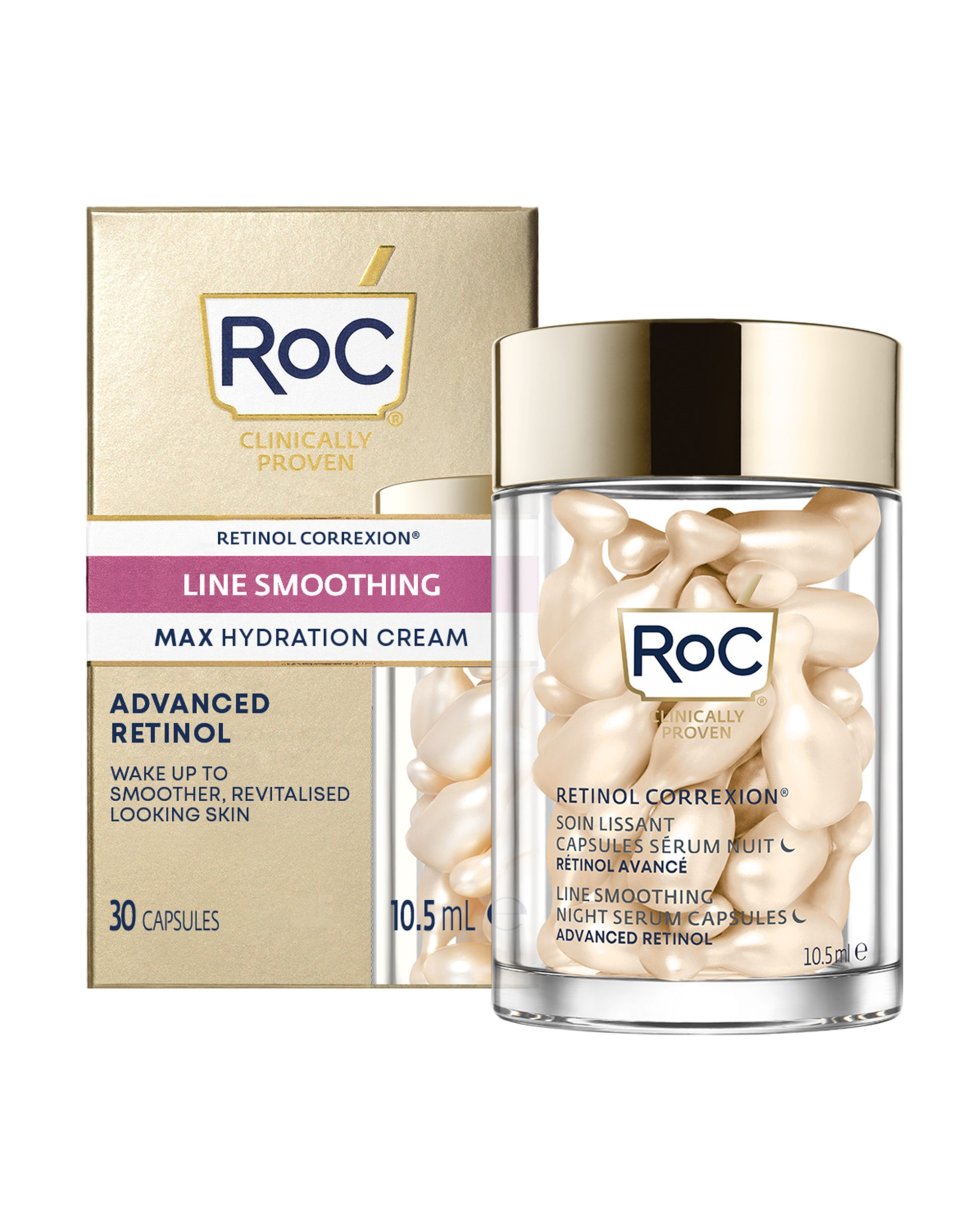 ROC Retinol Correxion Line Smoothing Siero Viso Notte Levigante 30 capsule