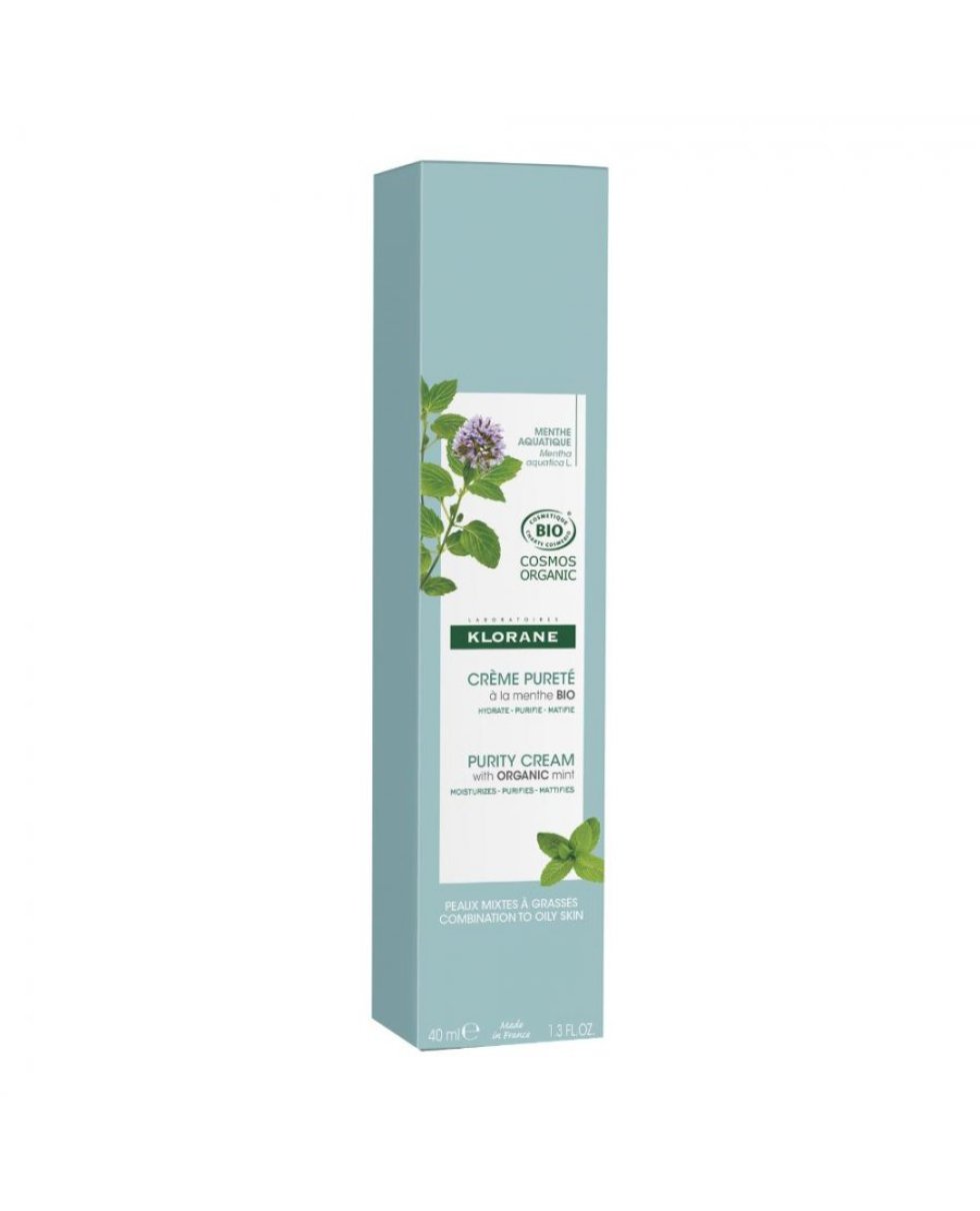 Klorane Crema Purificante Viso Menta Acquatica 40Ml