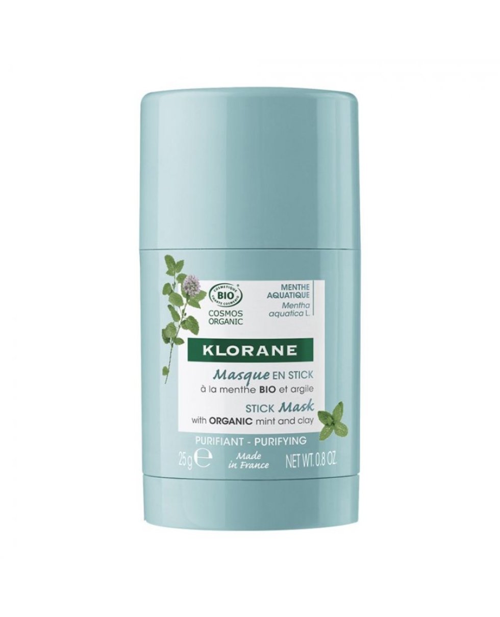 Klorane Maschera Stick Purificante Menta Acquatica Bio 25G