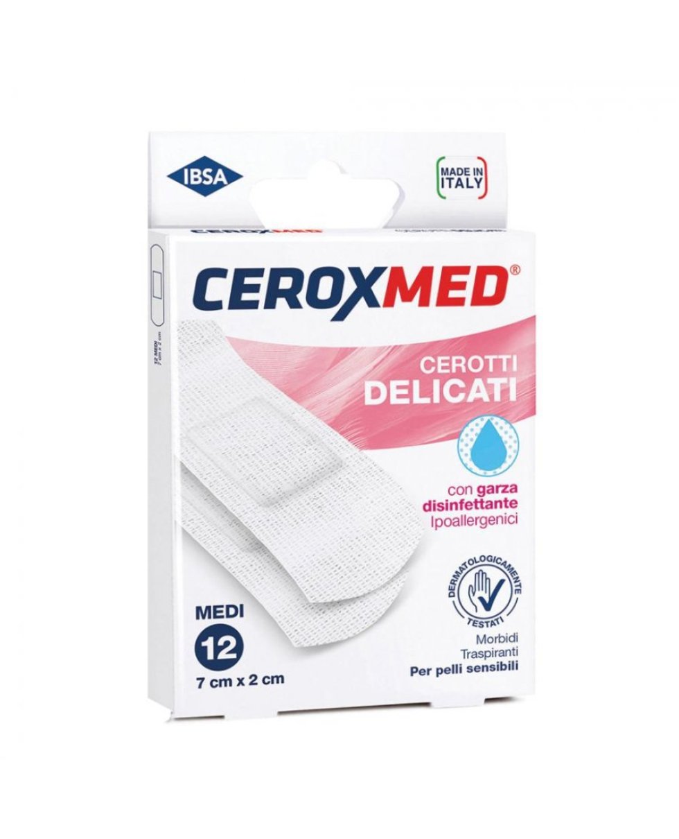 Ceroxmed Cerotti Delicati Medi 12Pz