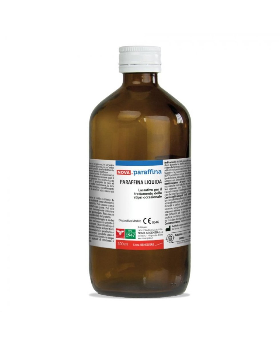 Nova Paraffina Liquida Lassativo Emolliente 500Ml
