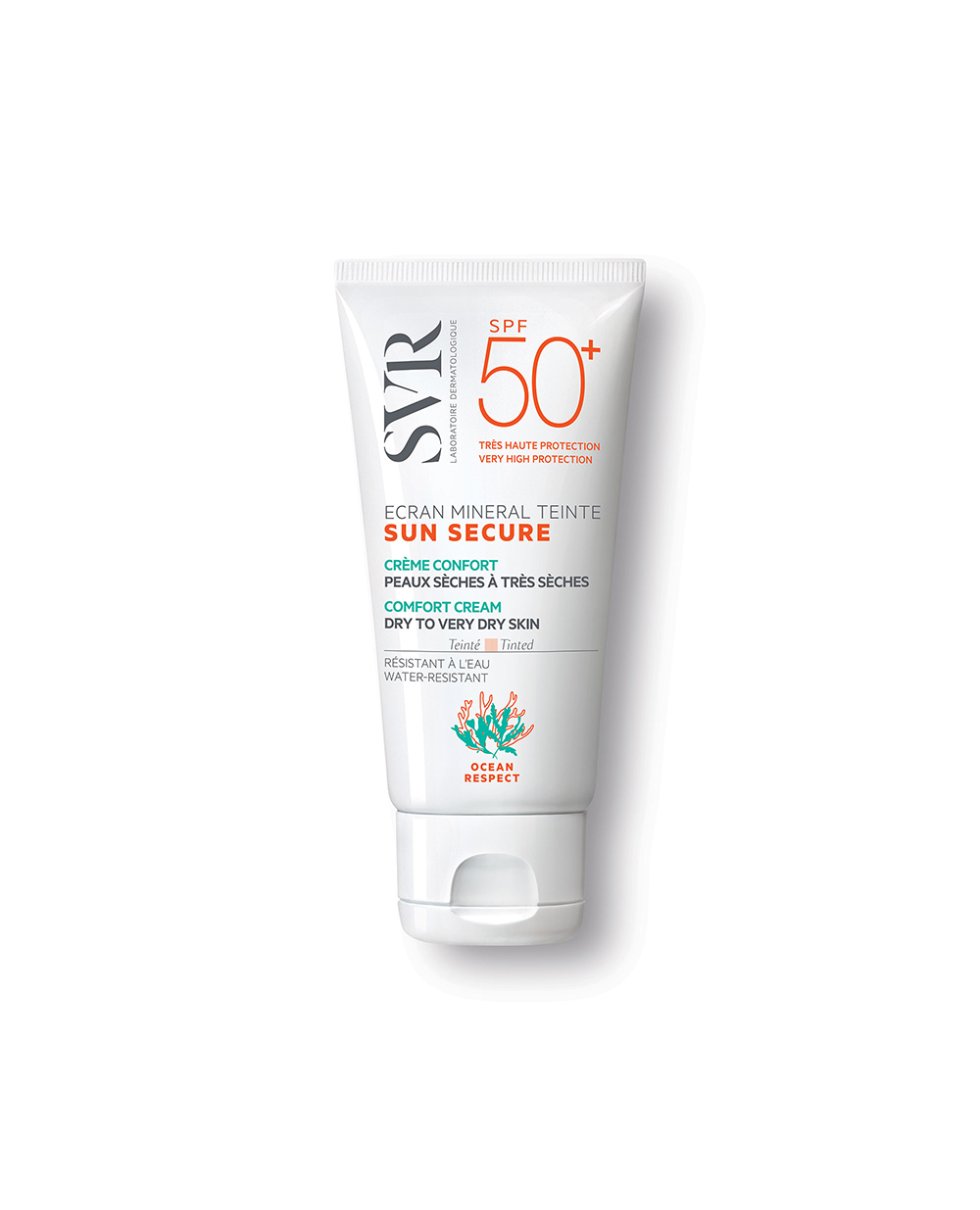 Svr Sun Secure Crema Viso Tinta Chiara Spf50+ Per Pelle Secca E Molto Secca