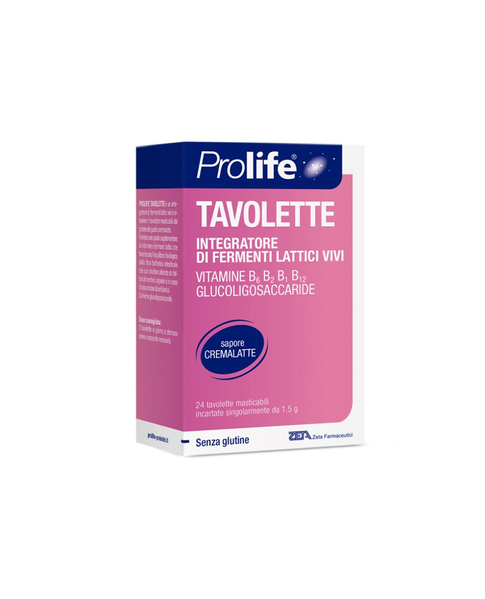 Prolife Integratore Fermenti Lattici 24 Tavolette Masticabili