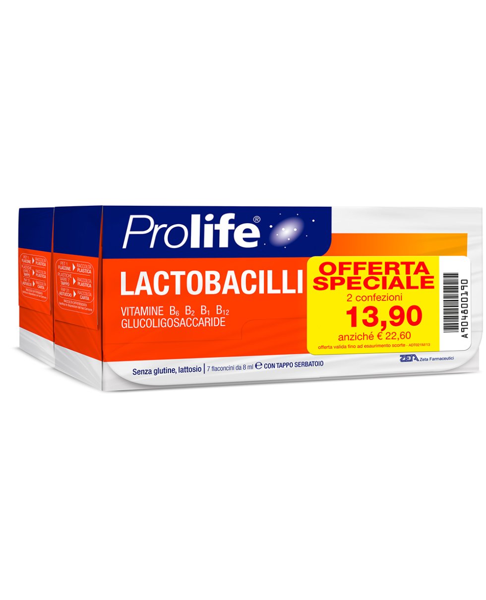 PROLIFE Lactobacilli Promo 2 Confezioni da 7 Flaconcini da 8ml