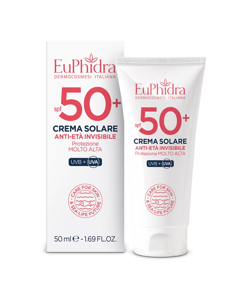 Euphidra Crema solare antietà invisibile 50+ 