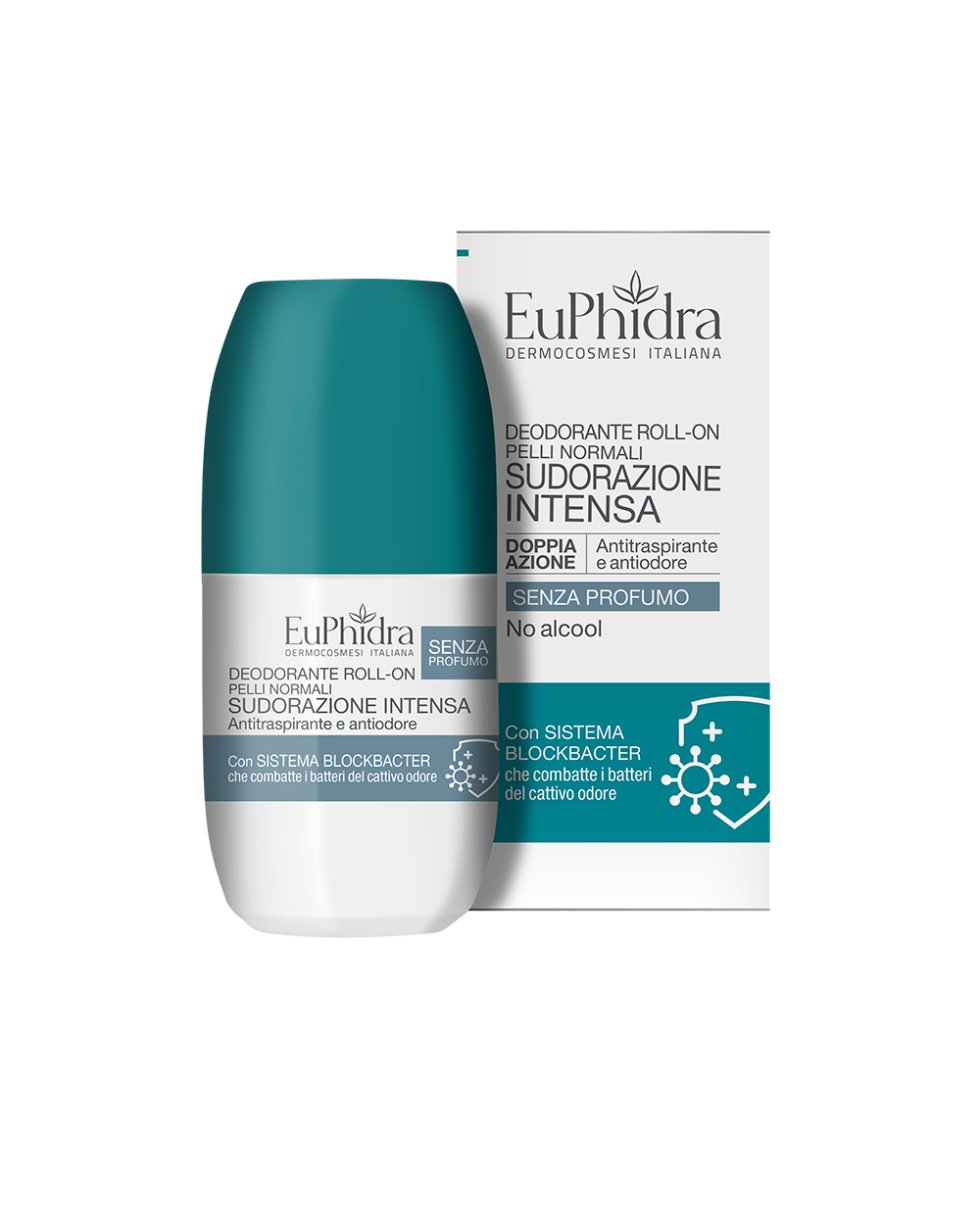 Euphidra Deodorante Roll-On Sudorazione Intensa Senza Profumo 