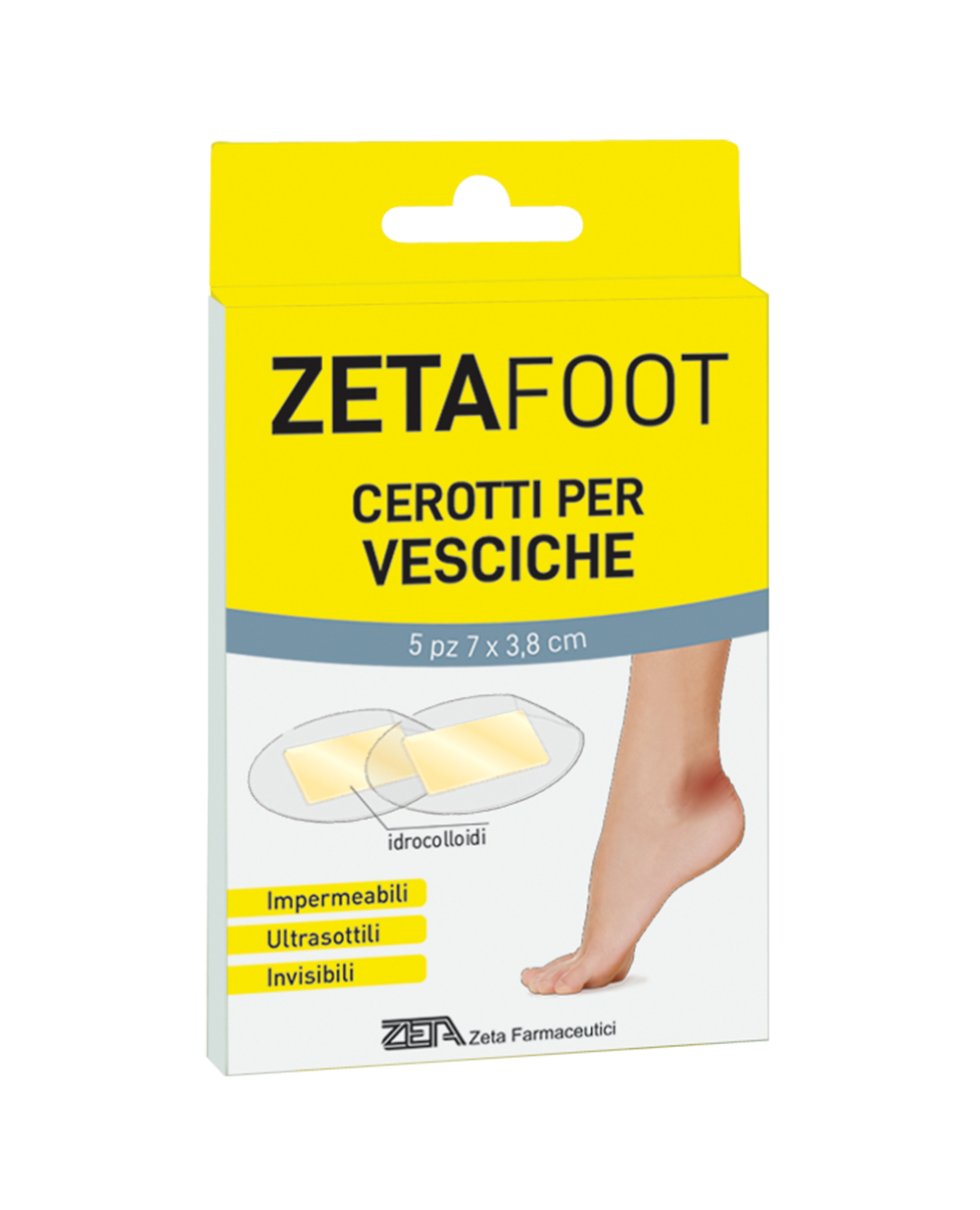 ZETAFOOT CEROTTO CALLIFUGO  IDROCOLLOIDALE VESCICHE SP 5PZ 'SECONDA PELLE'