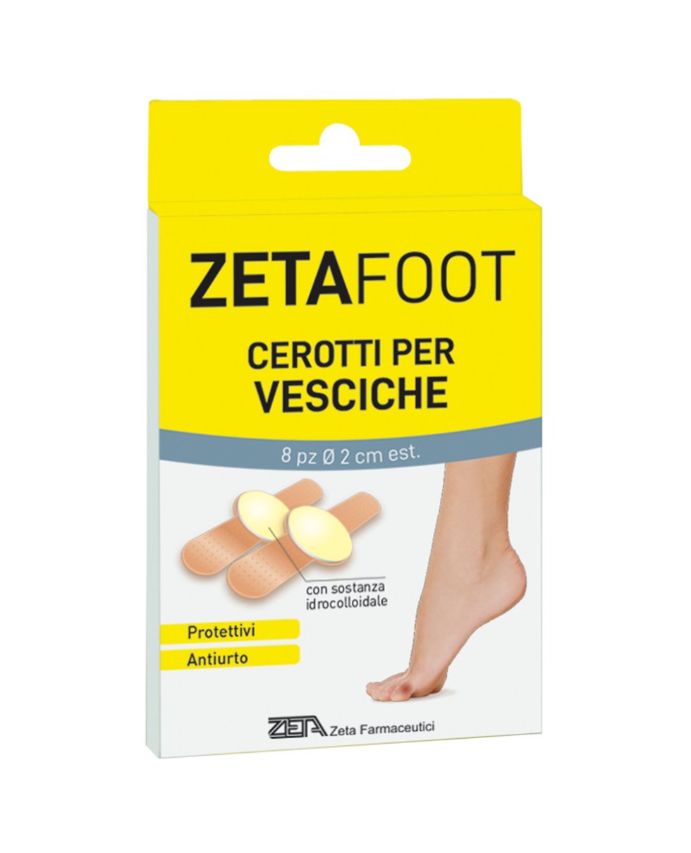 ZETAFOOT CEROTTO CALLIFUGO IDROCOLLOIDALE VESCICHE 8 PZ 