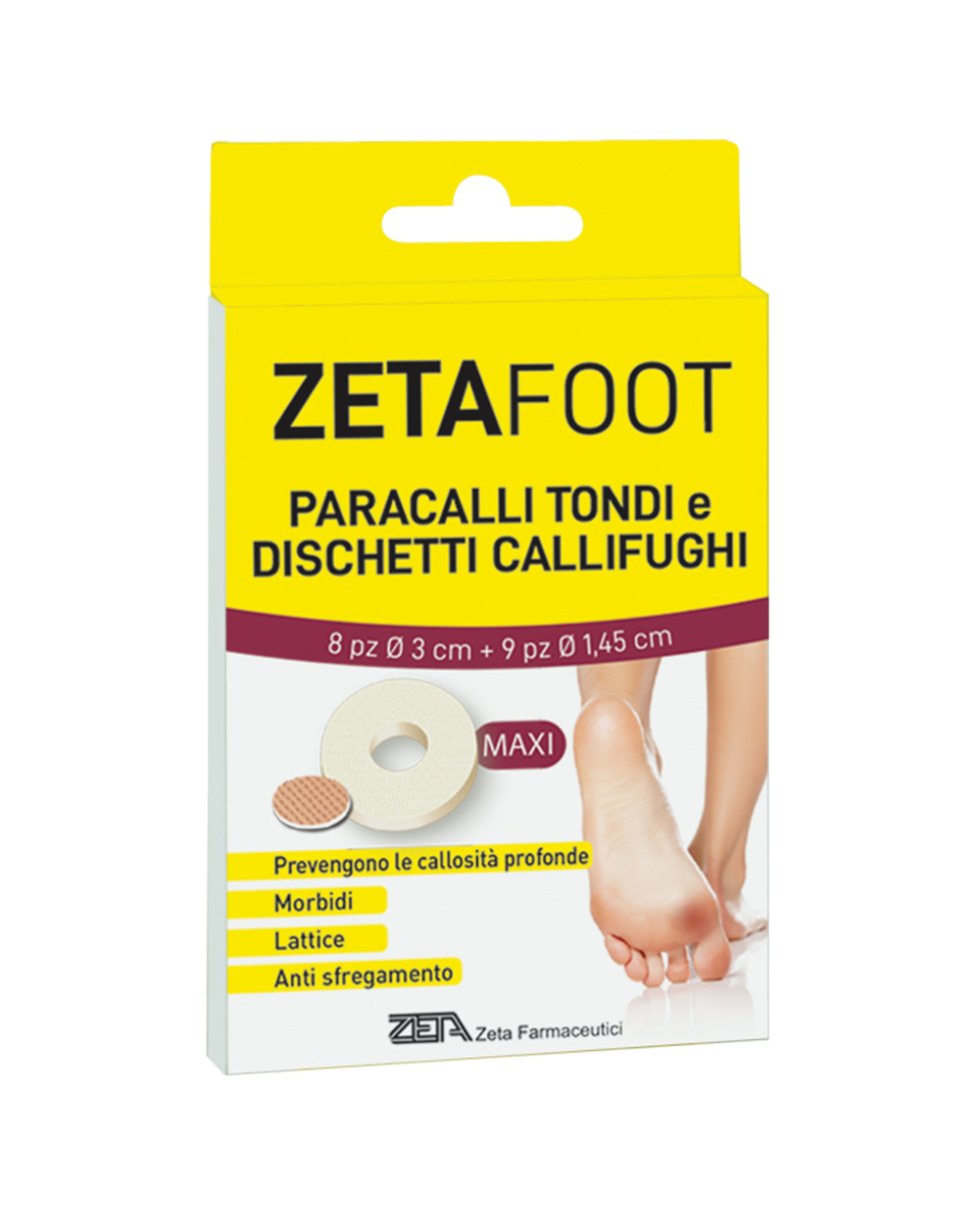 ZETAFOOT PARACALLI TONDI MAXI+DISCHETTO CALLIFUGO  8+9PZ 