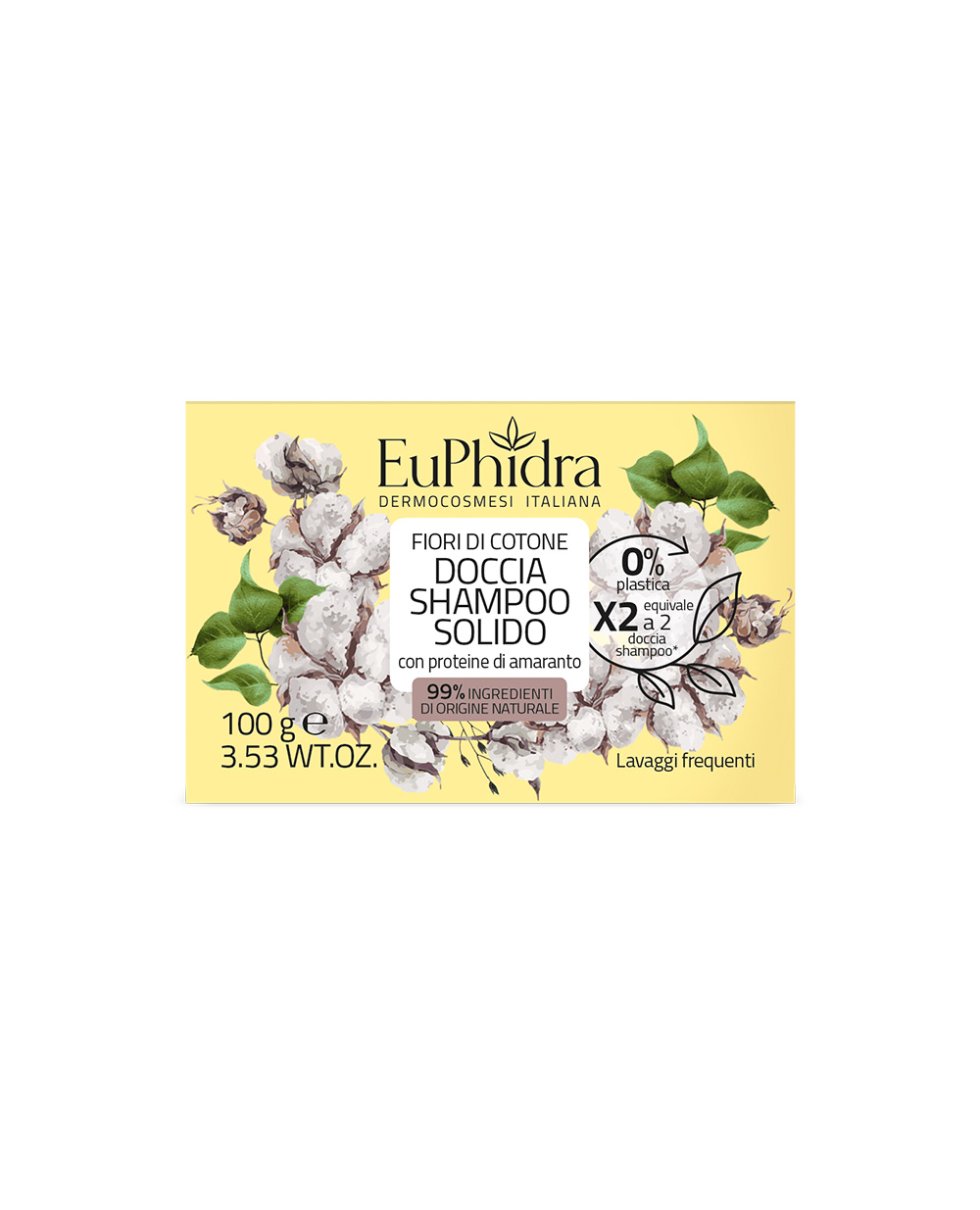 Euphidra Doccia Shampoo Solido FIORI DI COTONE