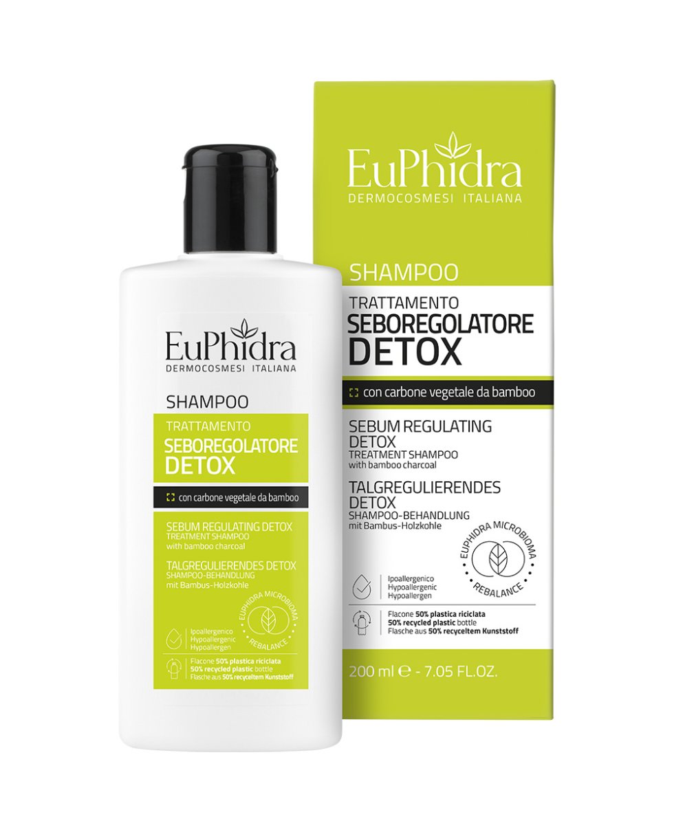 Euphidra Shampoo trattamento sebo regolatore Detox 