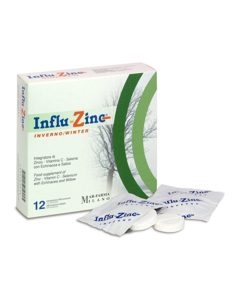 INFLU ZINC INVERN 12CPR EFFERV