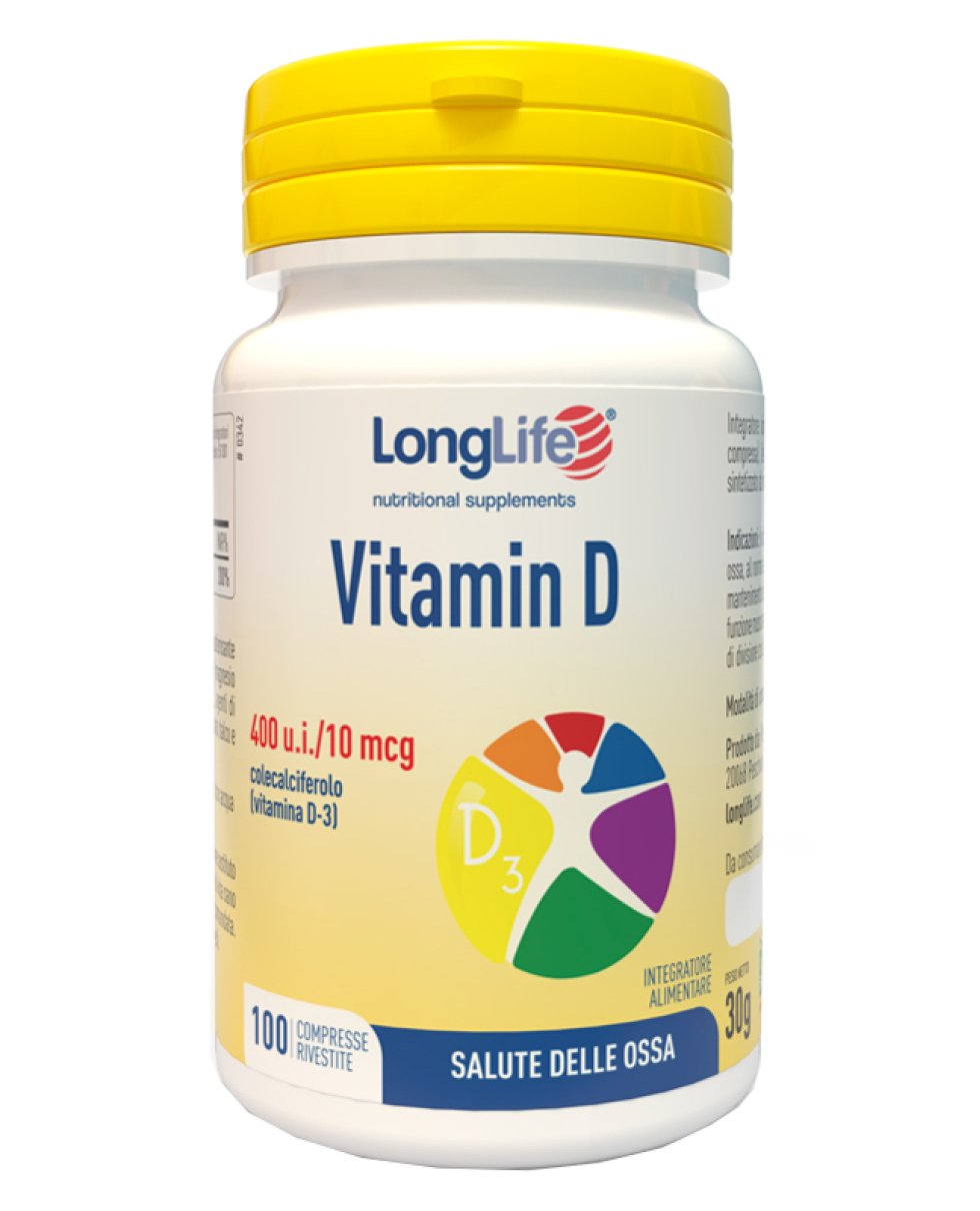 LONGLIFE VIT*D3  400UI 100 Cpr