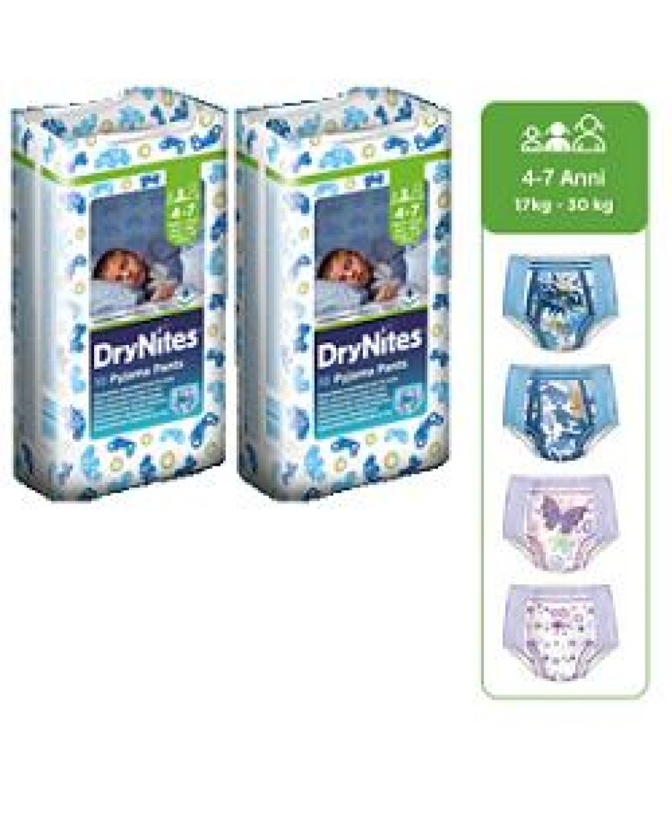 HUGGIES DRYNITES BOY 17/30K 10PZ