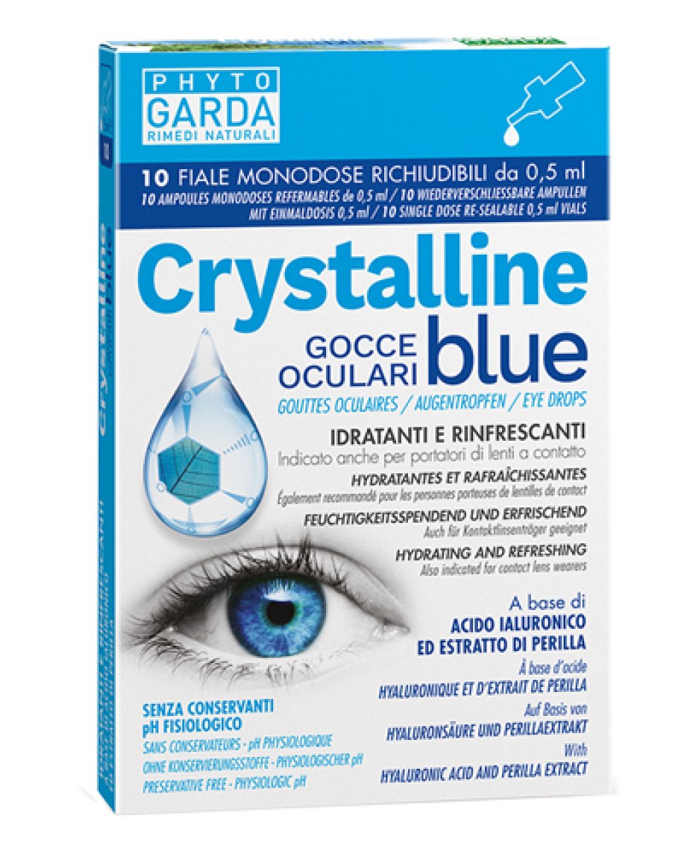 CRISTALLINE BLU GOCCE OCUL 10F