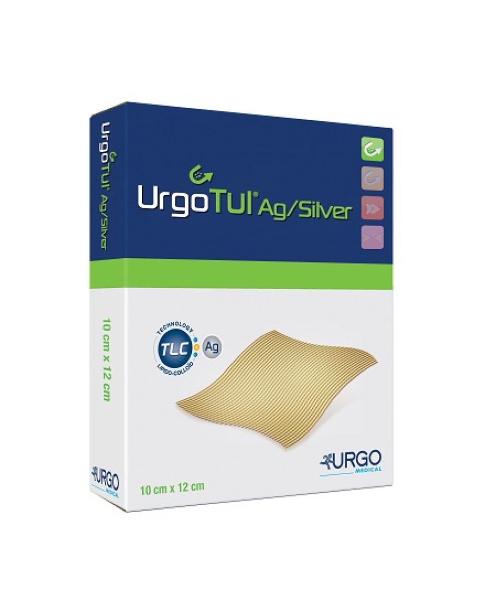 URGOTUL AG/SILVER 10X12CM 5PZ