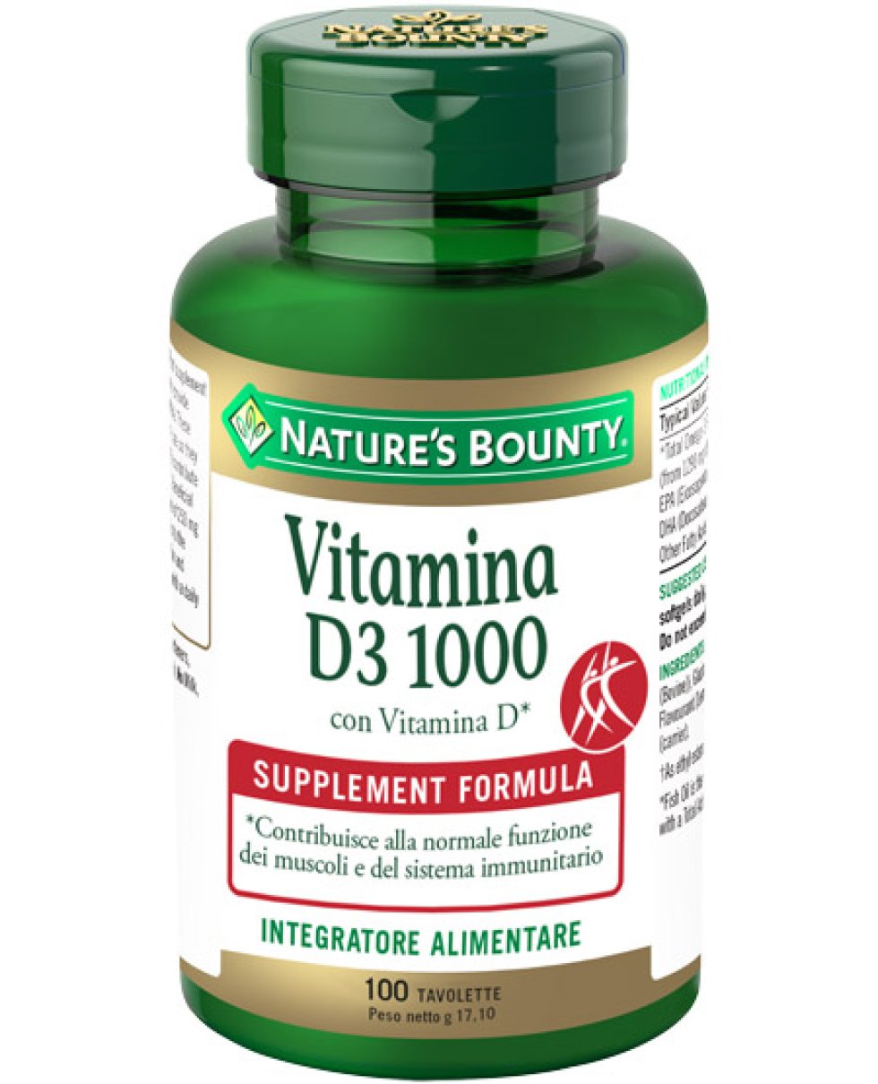 VITAMINA D3/1000 100TAV BOUNTY