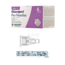 GLUCOJECT PEN NEEDLES  6MM G31