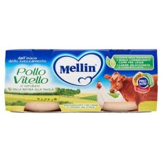 OMO MELLIN Pollo/Vit.Verd2x80g