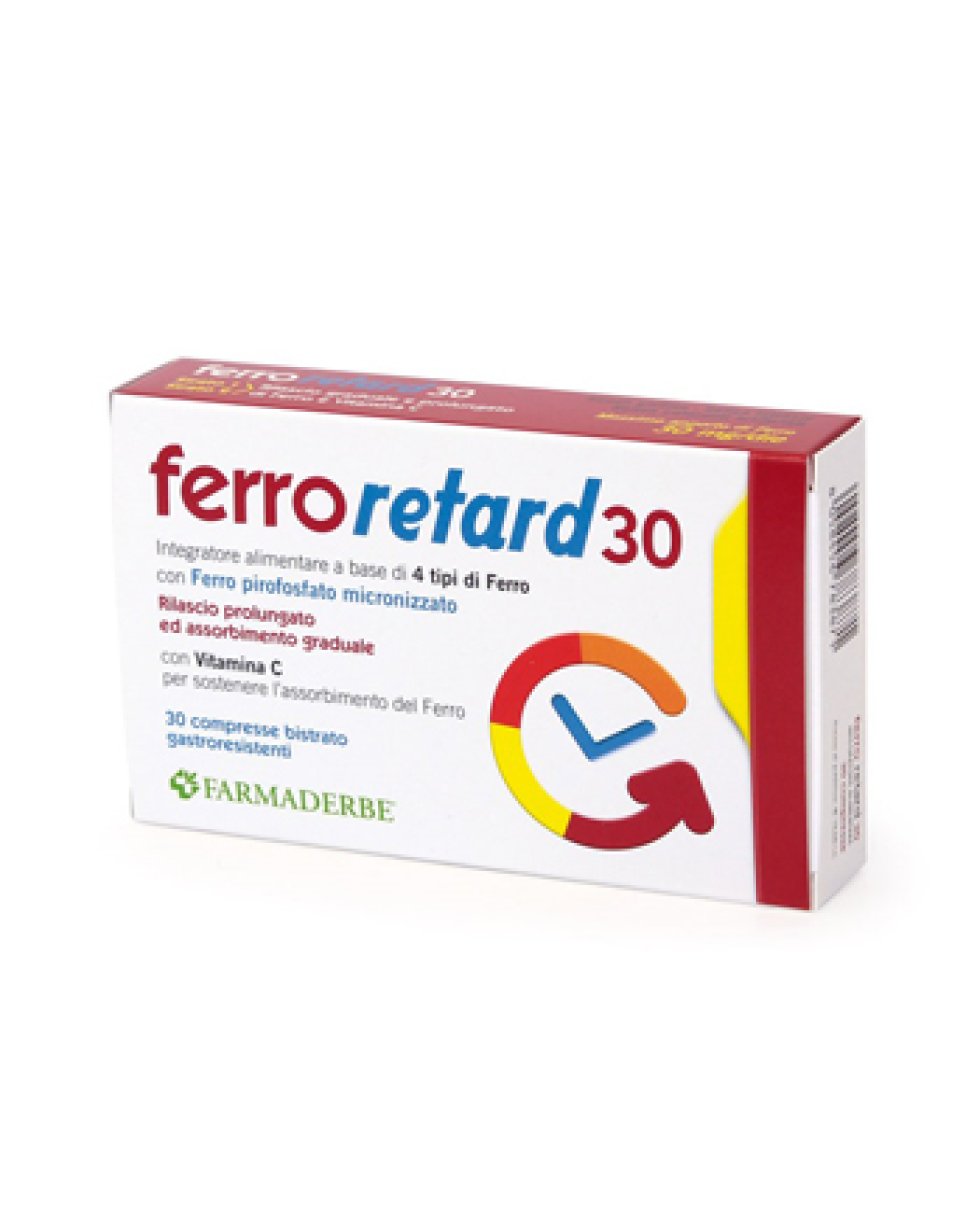 FERRO RETARD 30CPR (180077) FARM