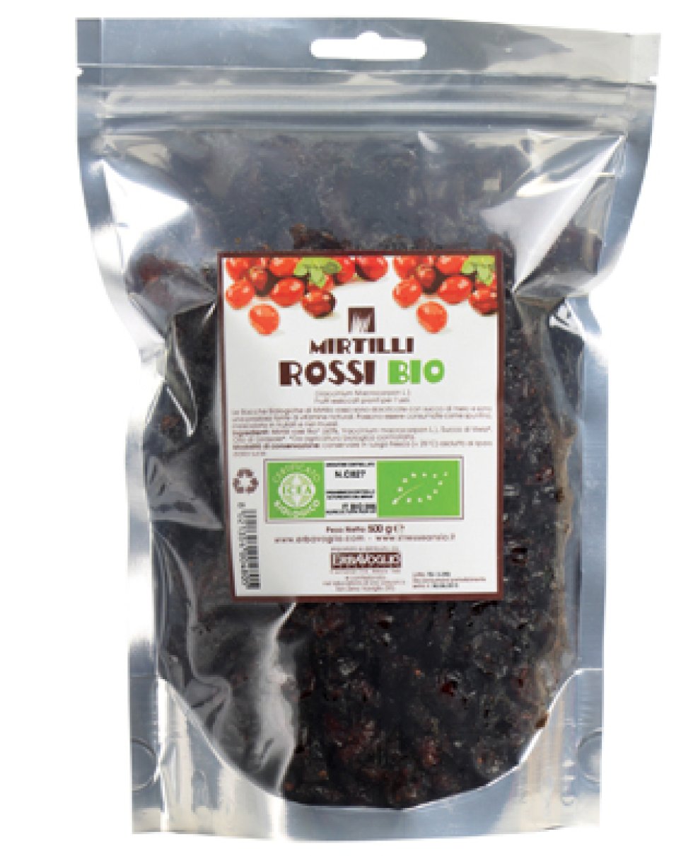 MIRTILLI ROSSI BIO 500G