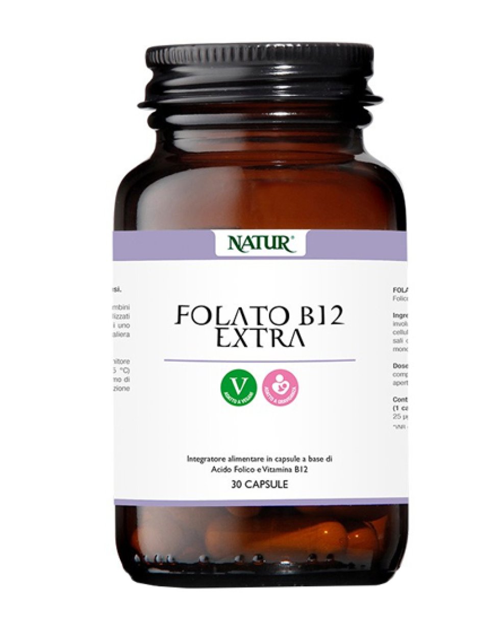 FOLATO B12 EXTRA 30CPS NATUR SP