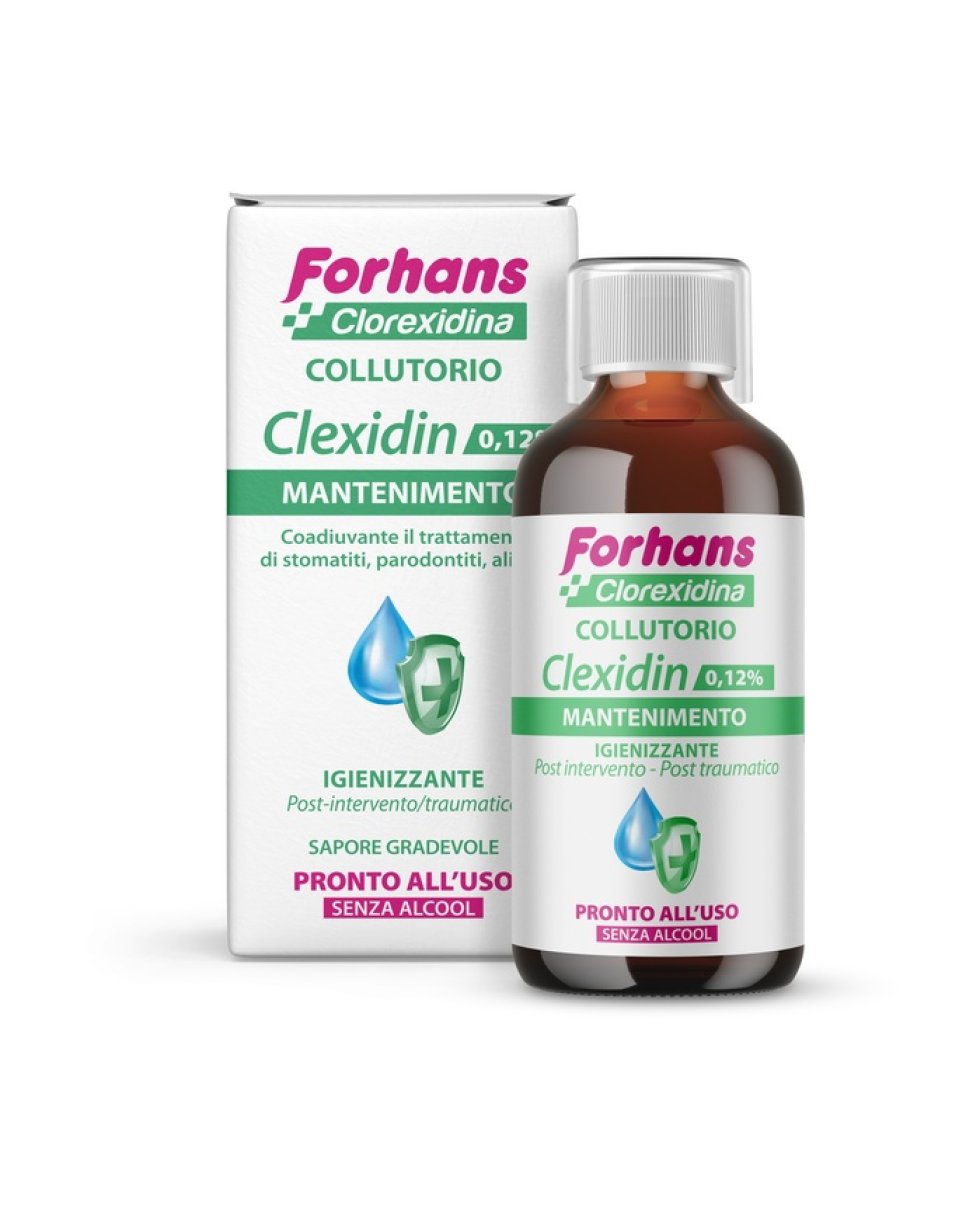 Forhans Colluttorio Clexidin 0,12% Senza Alcool 200Ml