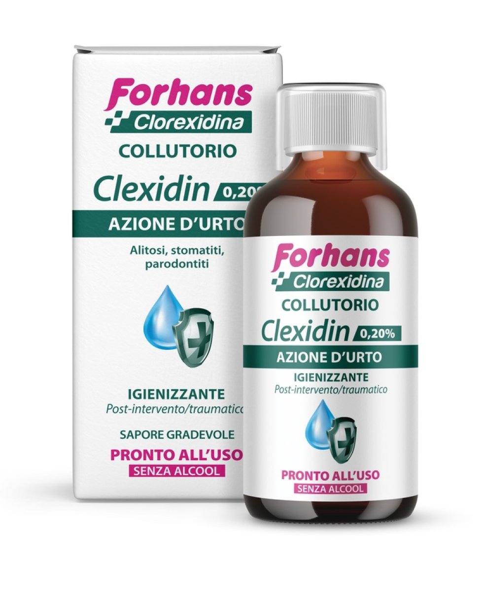 Forhans Clexidin Collutorio Con Clorexidina 0,20% 200Ml