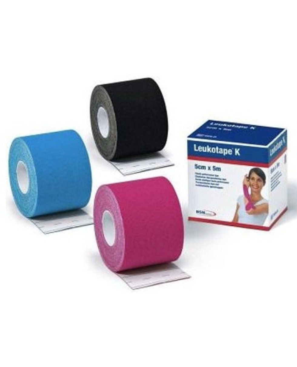 LEUKOTAPE K 5X500CM MEDIA ROSA