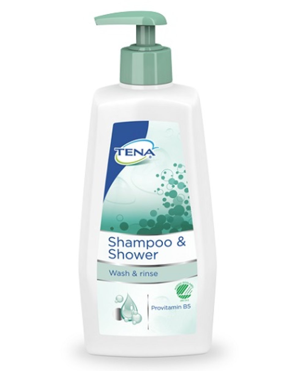 TENA SHAMPOOESHOWER 500ML 1207