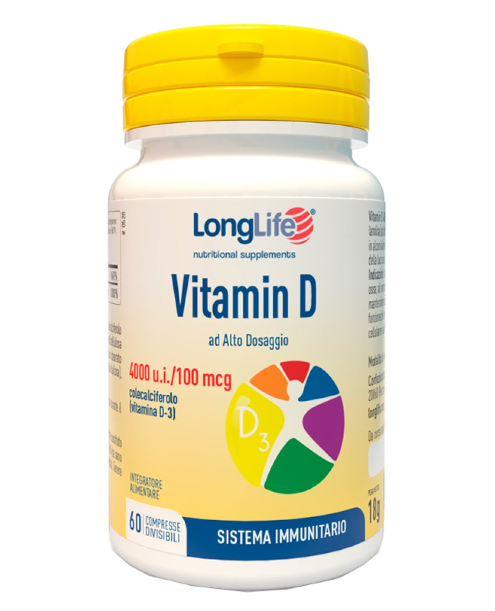 LONGLIFE VITAMIN D4000UI 60CPR