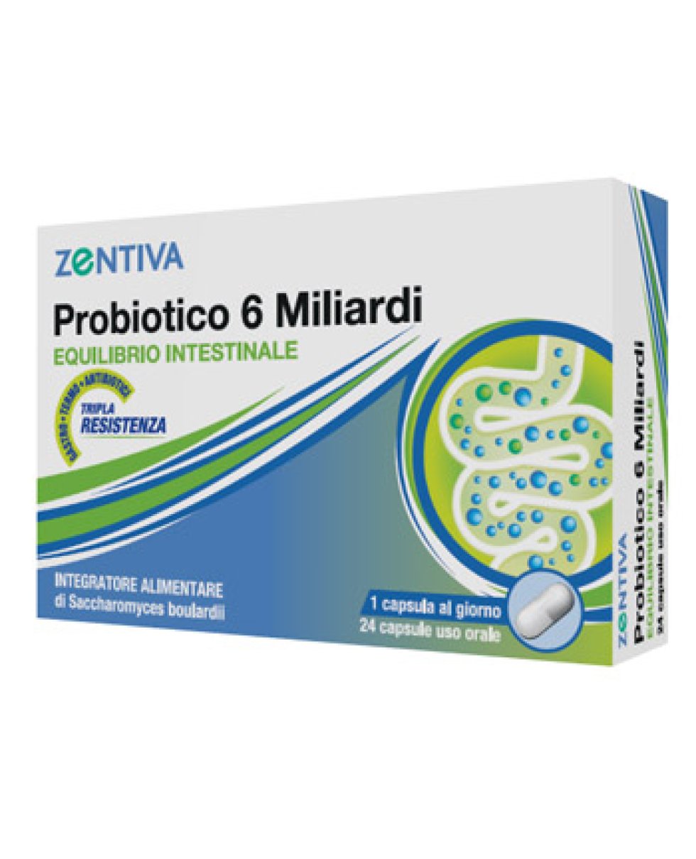 ZENTIVA PROBIOTICO 6MLD 24CPS