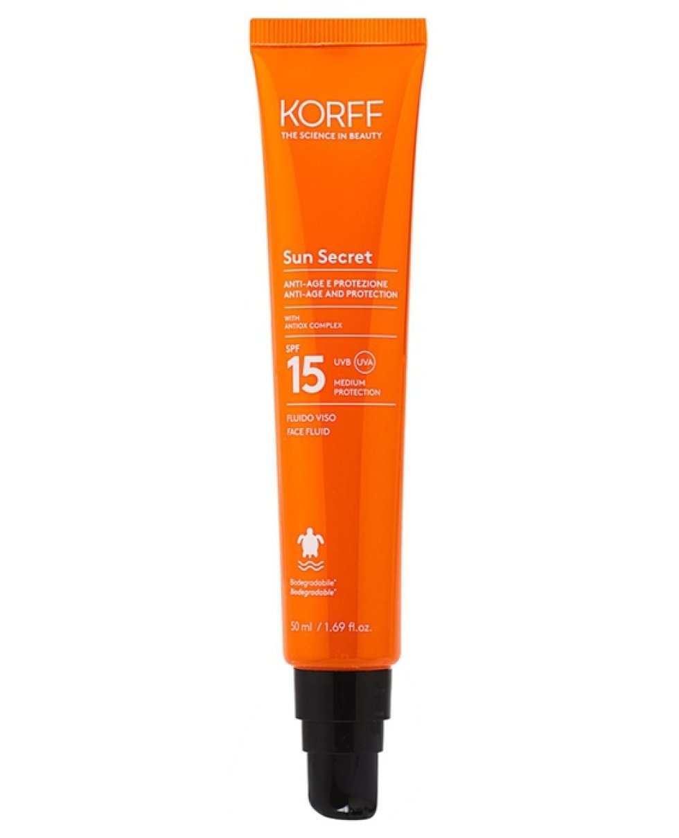 Korff SUN SECRET FLUIDO VISO SPF15