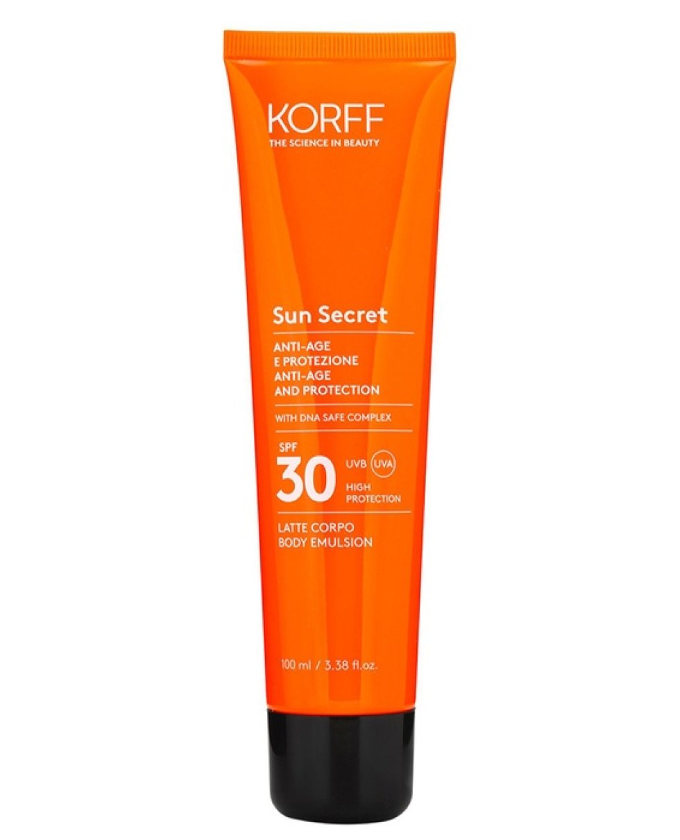 Korff SUN SECRET LATTE SOLARE PROTETTIVO E ANTI-AGE SPF 30