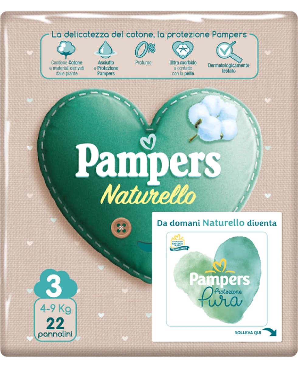 PAMPERS NATUR MIDI CP 22PZ