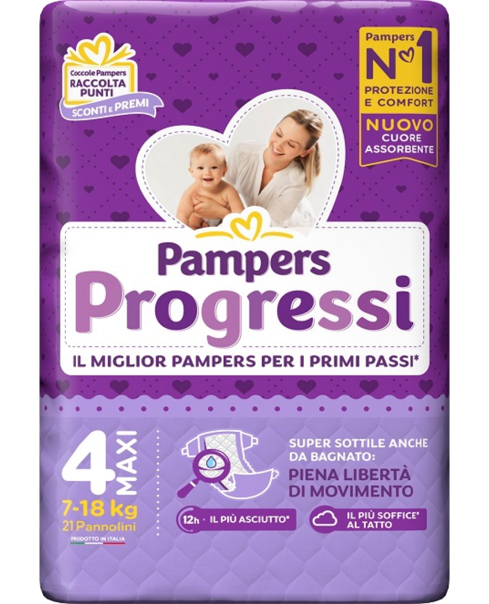 PAMPERS PROGRESSI MAXI 22PZ