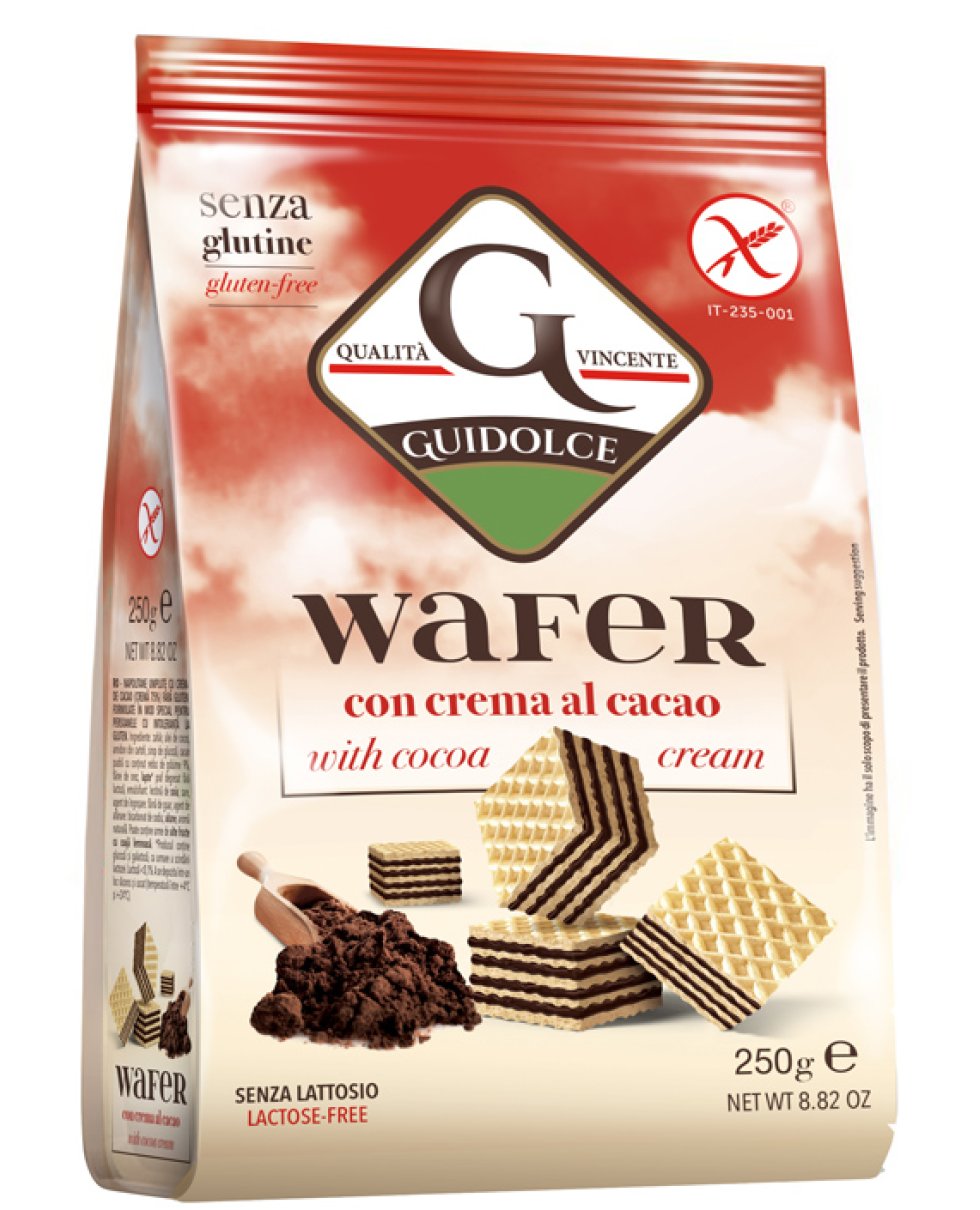 WAFER GUSTO CACAO 250G