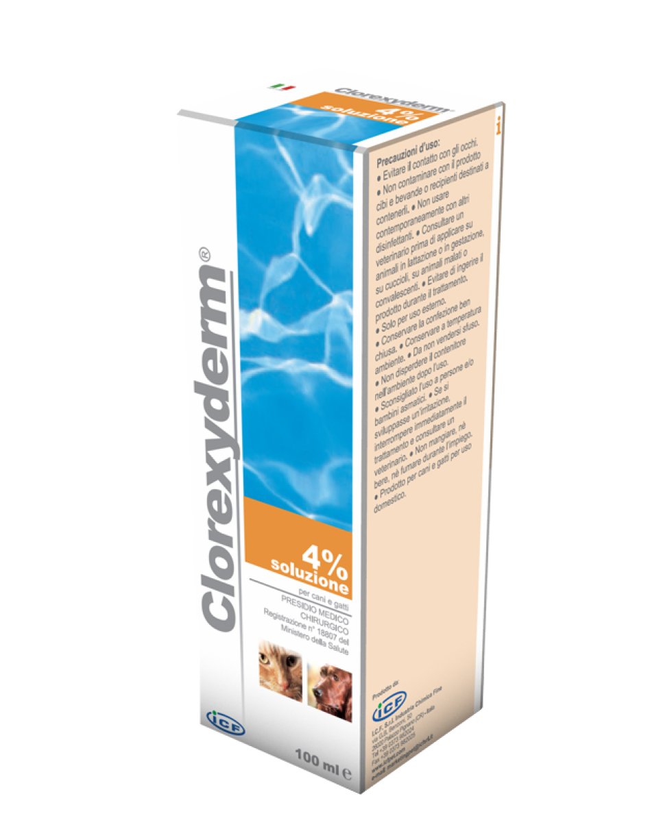 CLOREXYDERM SOL 4% 100ML VET