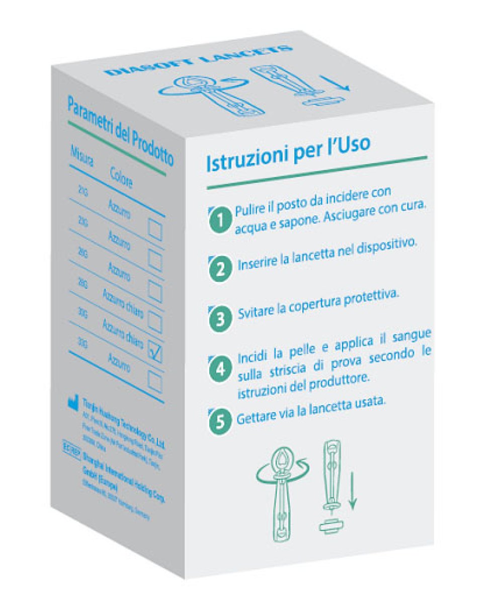 DIASOFT LANCET PUNGIDITO 25PZ