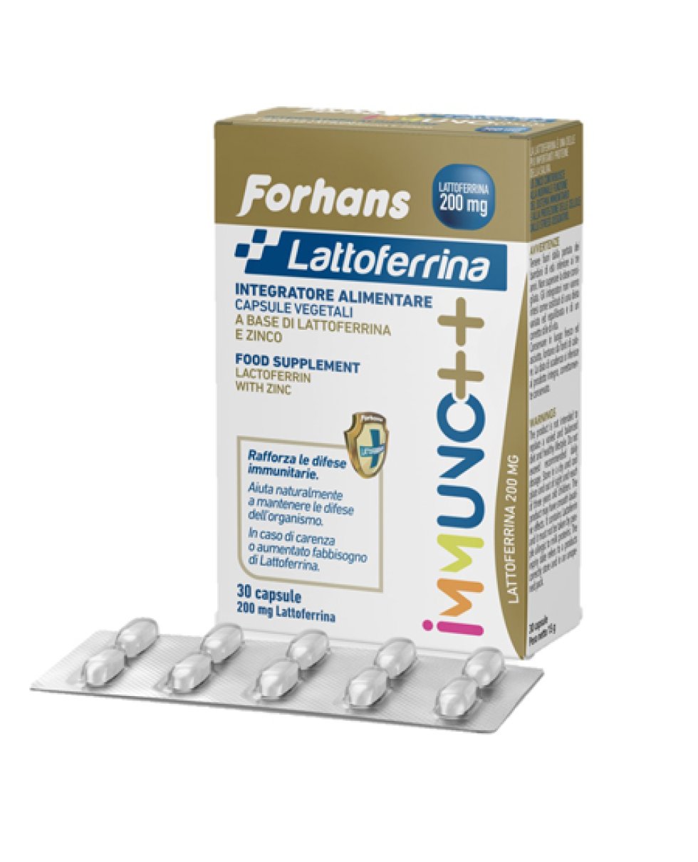 Forhans IMMUNO++ 30 Capsule Vegetali con Lattoferrina e Zinco