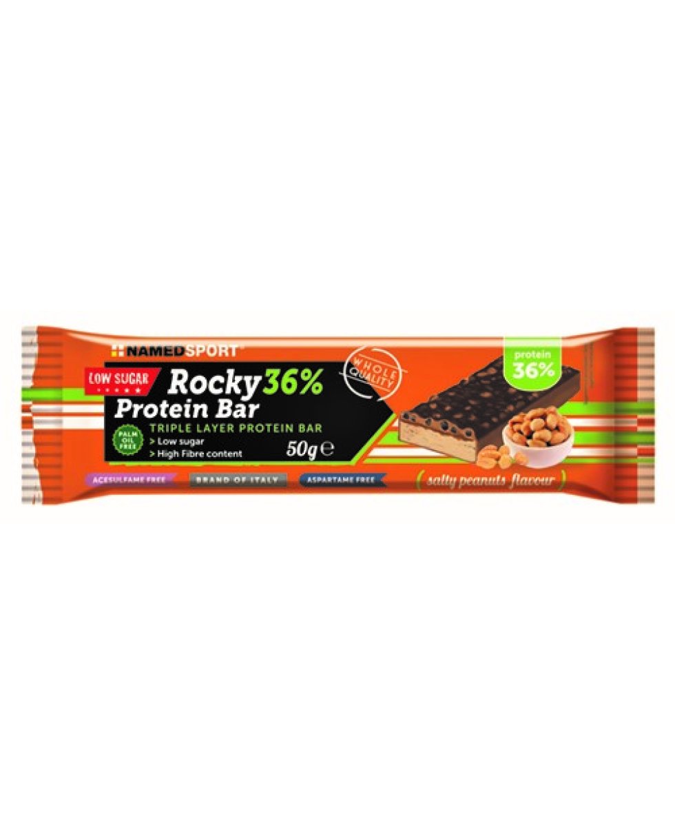 ROCKY 36% PROT BAR PEANUT 50G