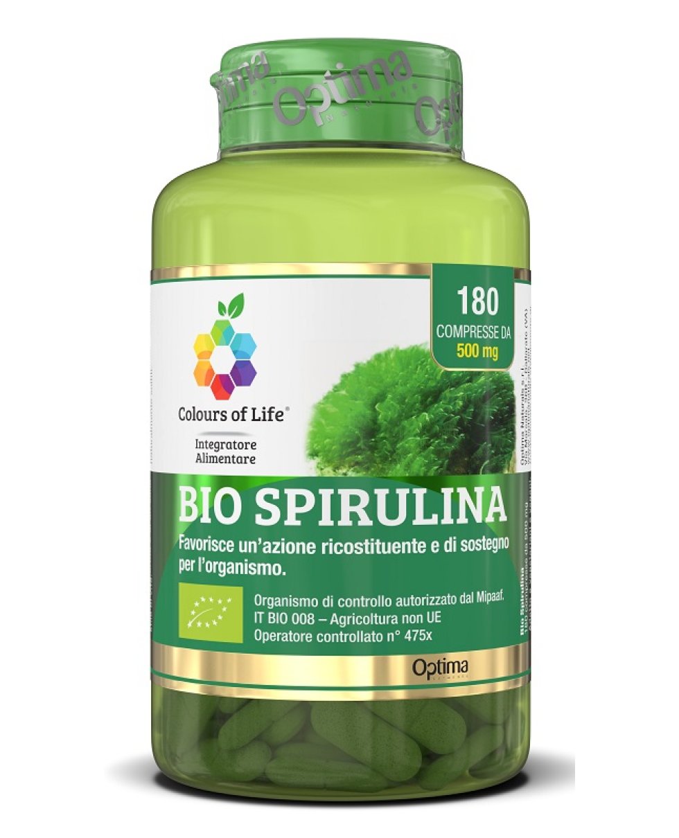 BIO SPIRULINA 180CPR COLOURS