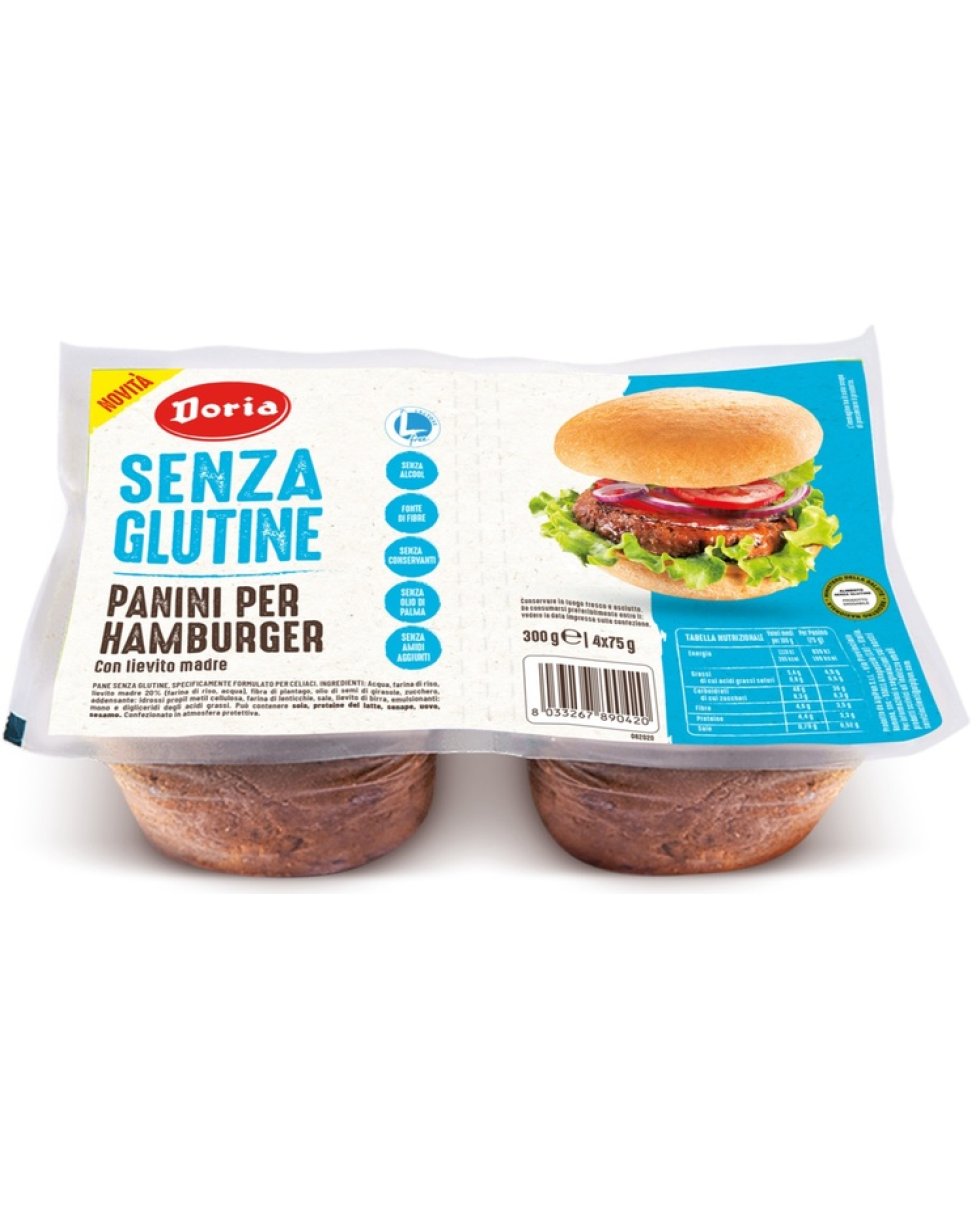 DORIA PANINI HAMBURGER 4X50G